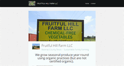 Desktop Screenshot of fruitfulhillfarm.com
