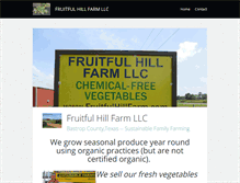 Tablet Screenshot of fruitfulhillfarm.com